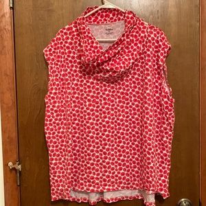 Svaha 5x cowl neck blood cell sleeveless top